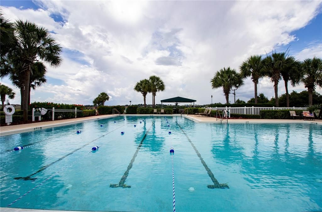 heated lap pool at North Spa