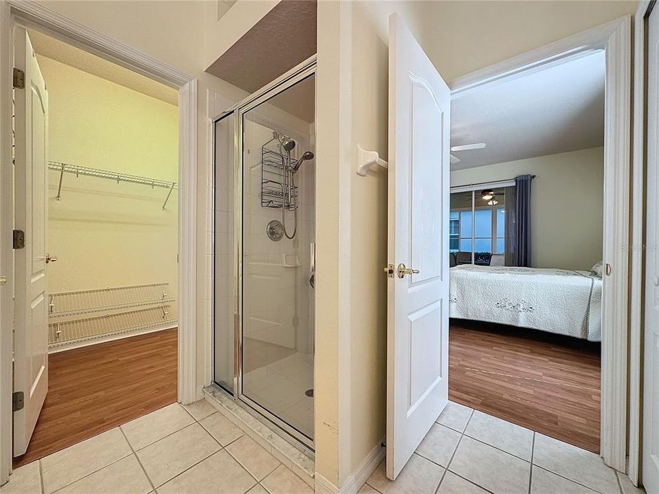 Walk in shower in Master bath