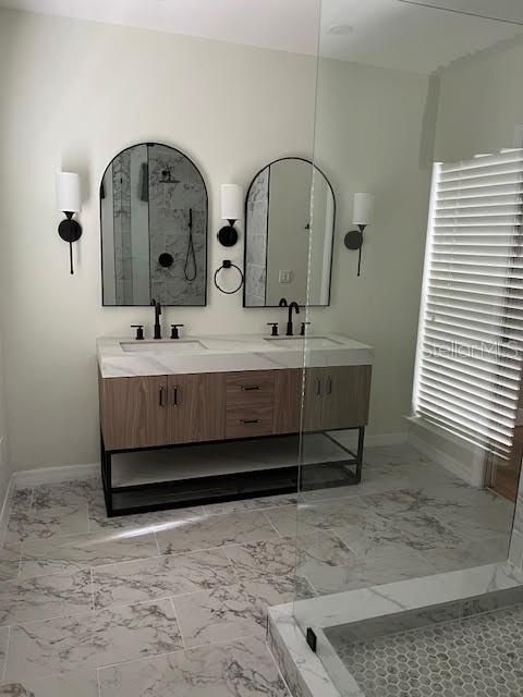 Vanity in Owner's bathroom