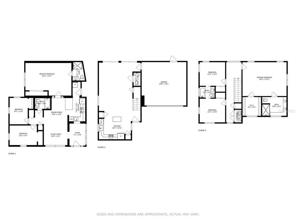 1210 & 1212 Floor plans