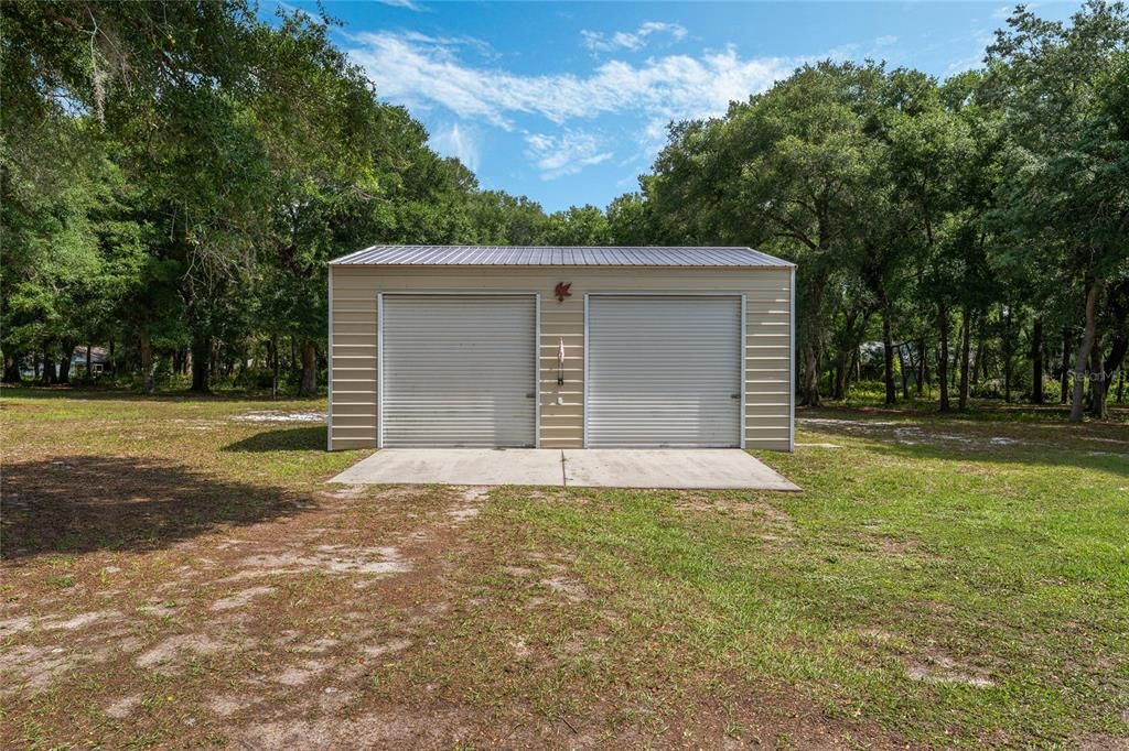 2 car garage / workshop