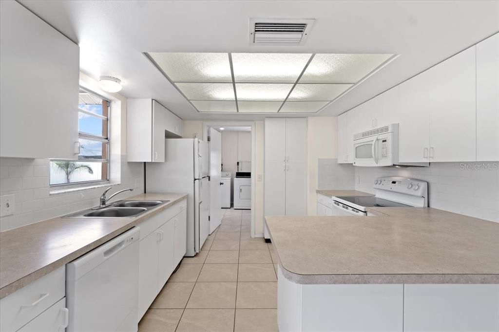 Kitchen with door to Laundry room