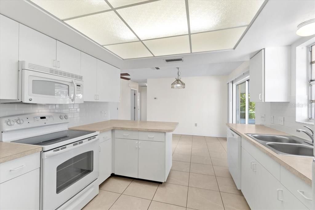 Kitchen with view to Dining Room