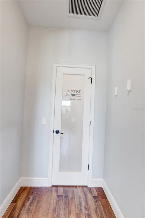 Walk-in pantry entrance