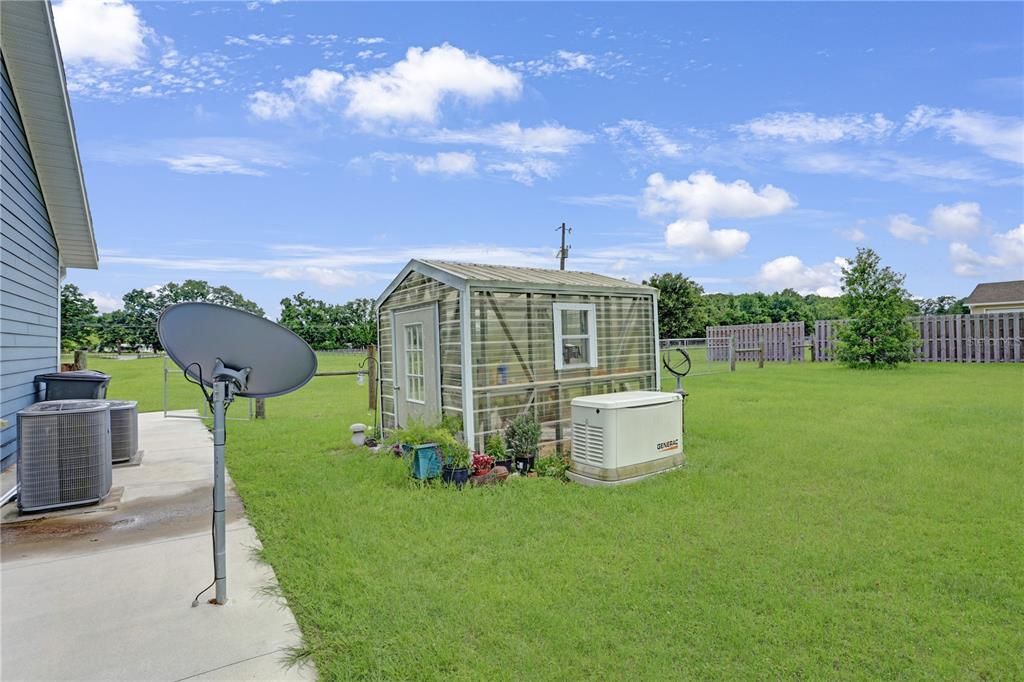 Green house and whole home generator