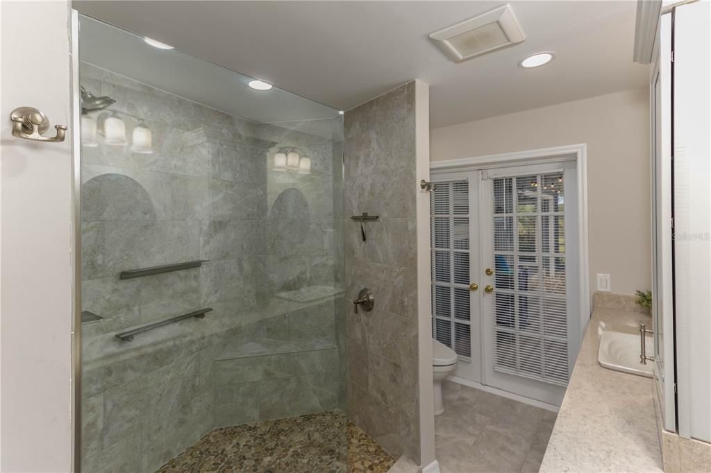 Walk in shower all custom tile