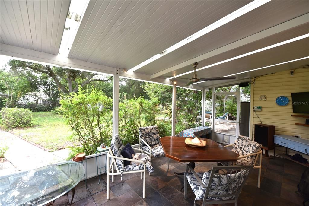 Main house screened-in porch