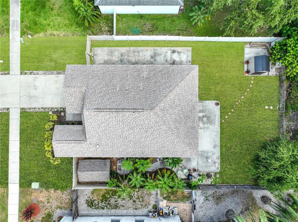 Aerial view - The roof was replaced in 2019.