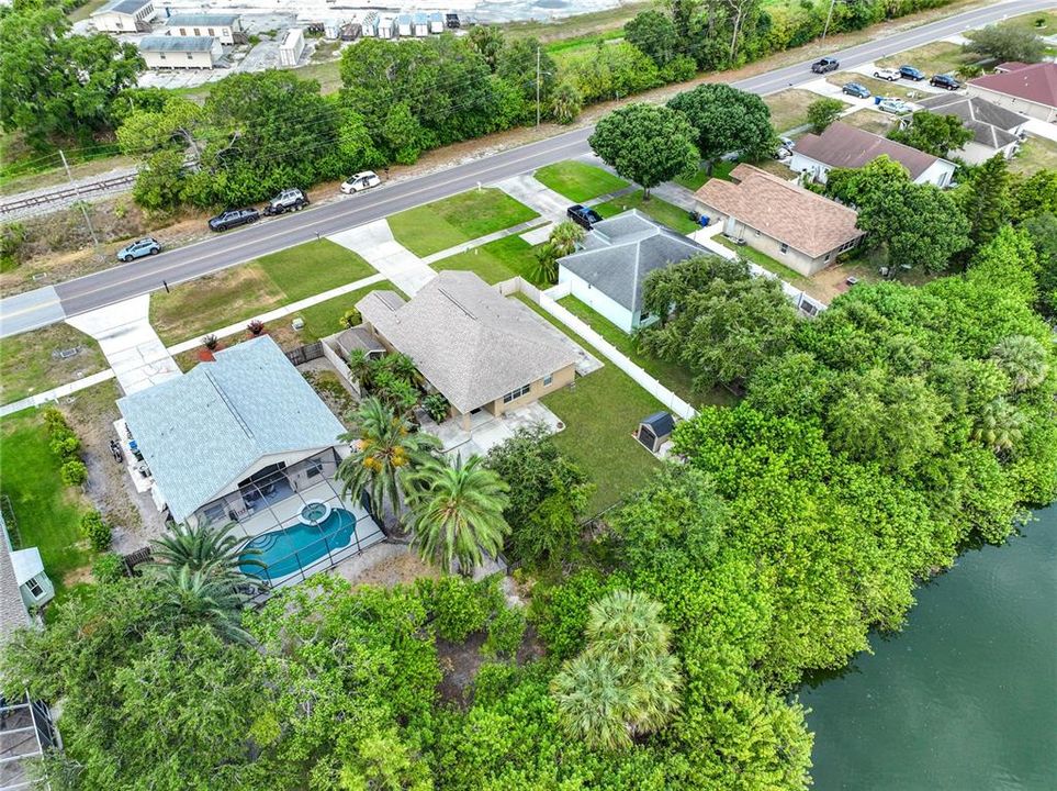 Aerial view - The roof was replaced in 2019.