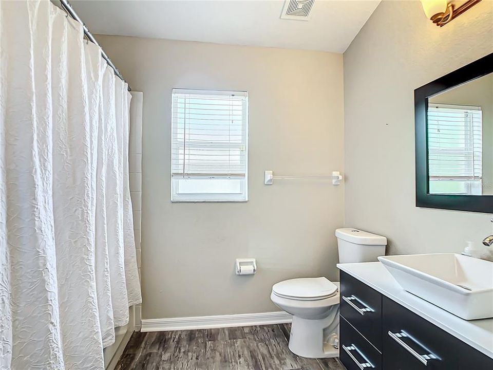 Second Bathroom features a floating vanity.