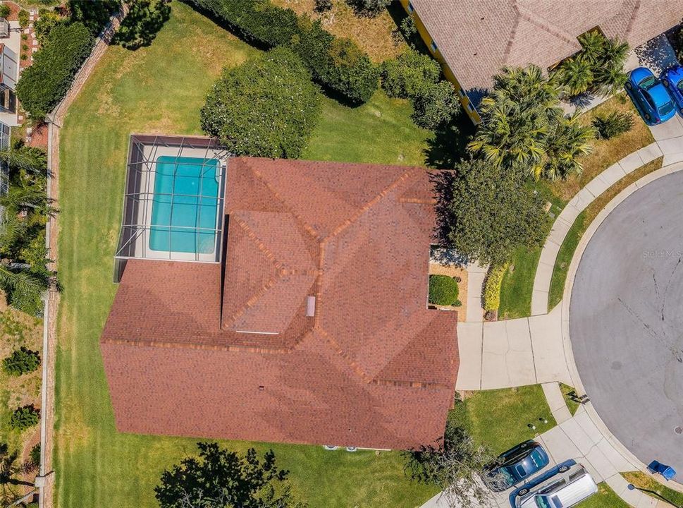 .31 acre lot - aerial pool, backyard photo