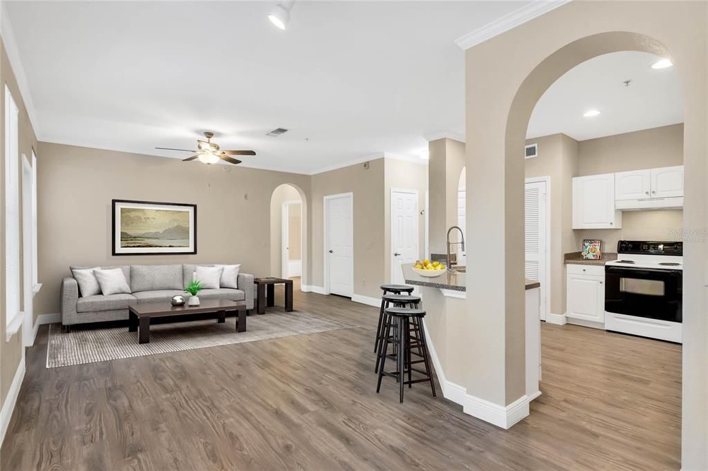 Living Room Virtually Staged