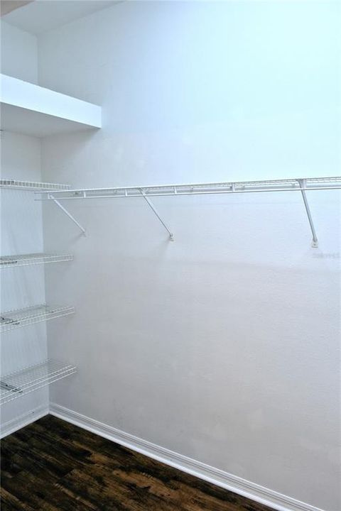 Spacious master closet