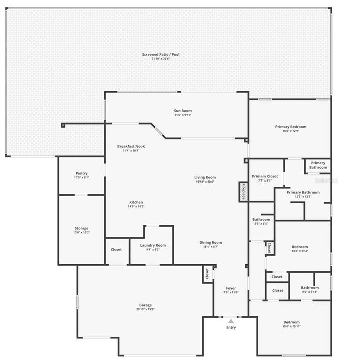 Activo con contrato: $899,000 (3 camas, 3 baños, 2375 Pies cuadrados)