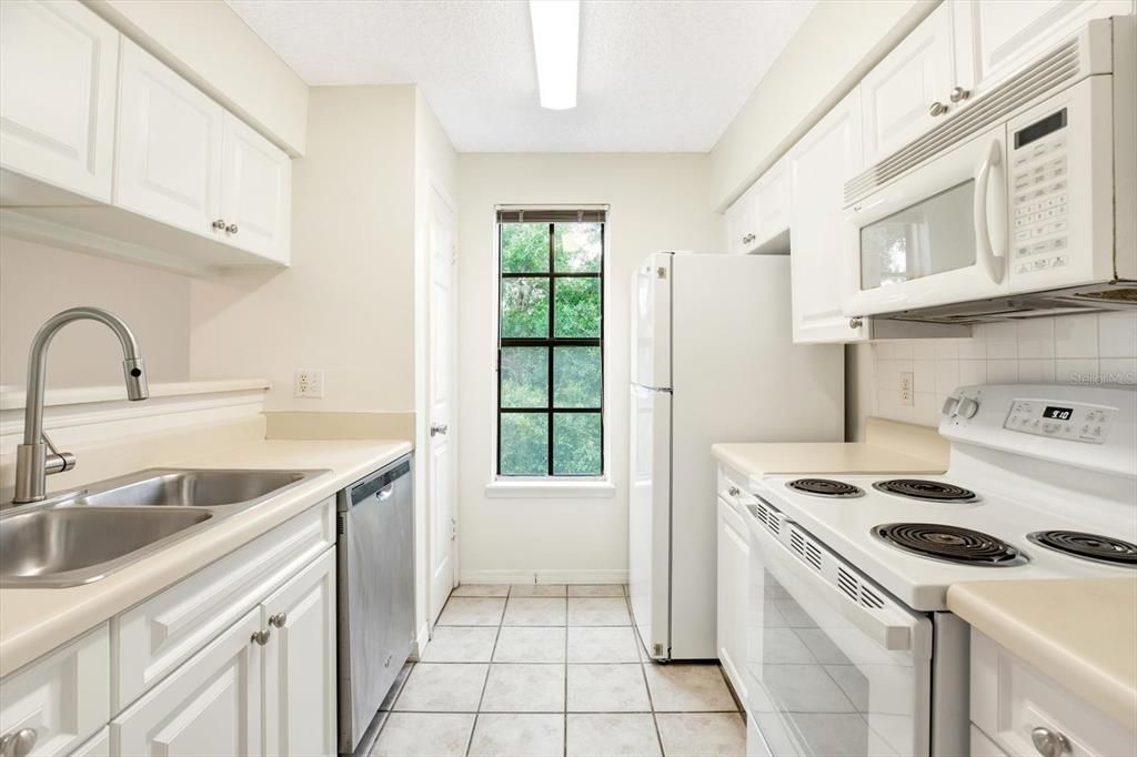 Kitchen open to the living area