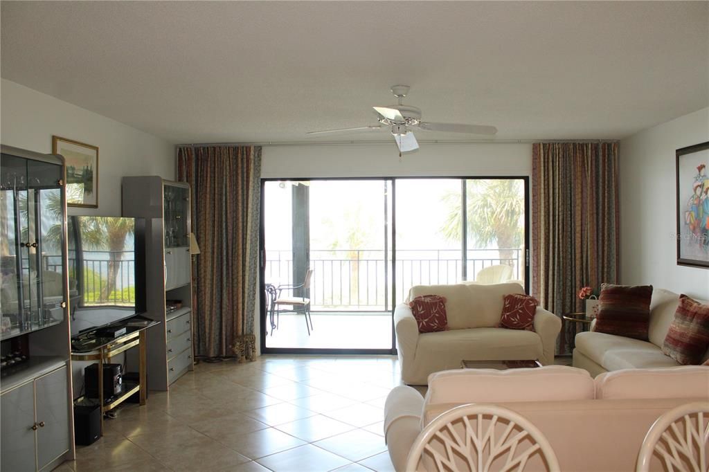 Family room overlooking Sarasota Bay