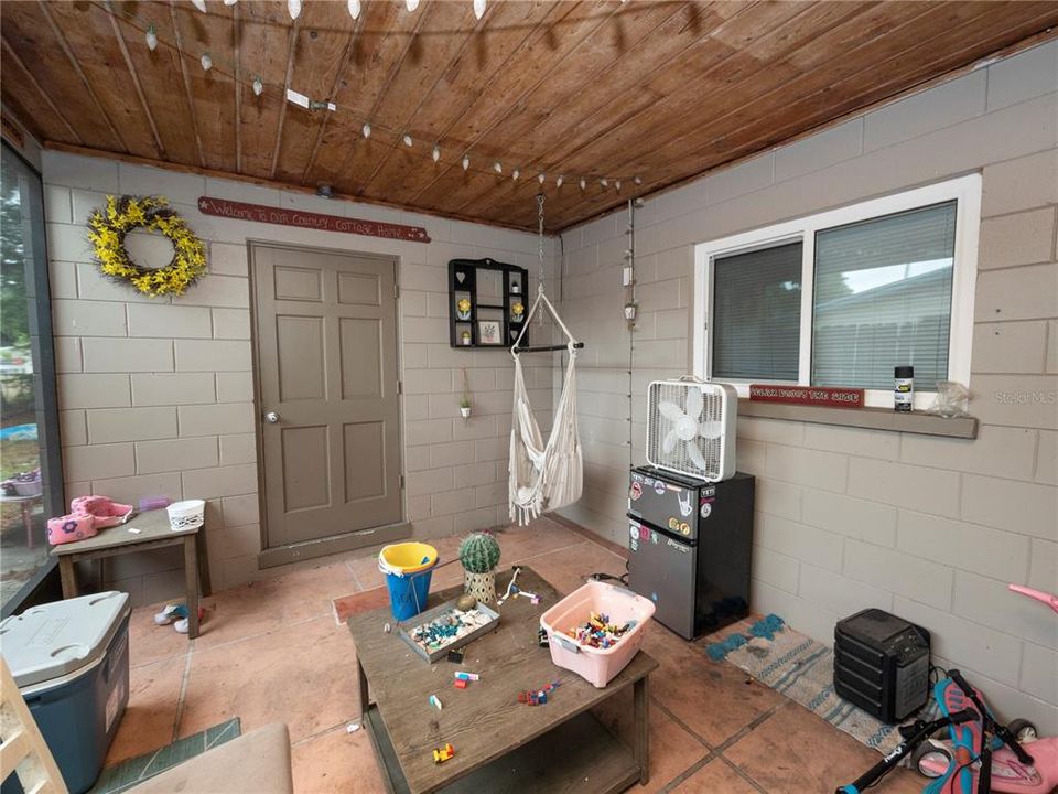 Beautiful Tongue n Groove Ceiling on Screened Lanai