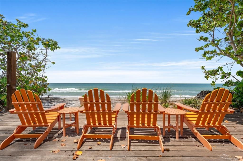 Full Beachfront views from your back deck