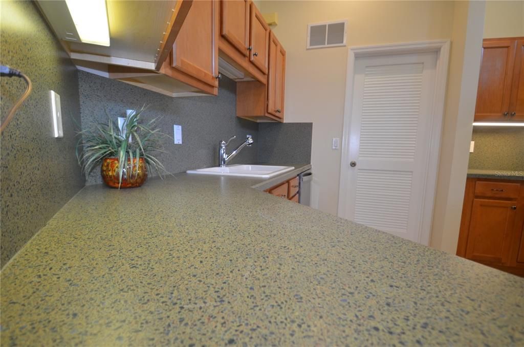 Bright kitchen with natural lighting.