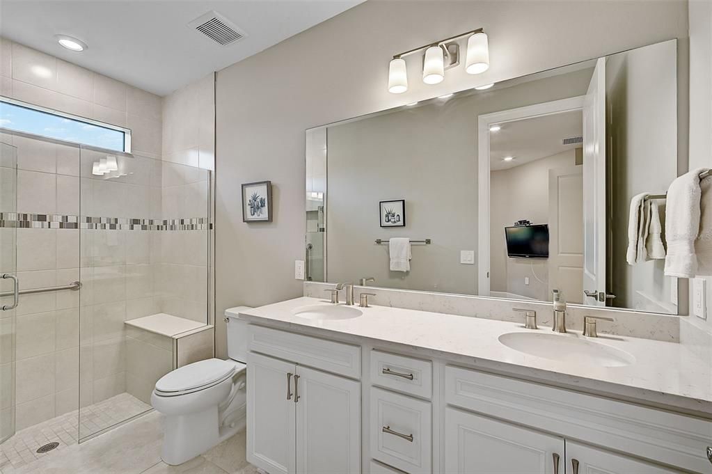 Owner's bath with upgraded vanity