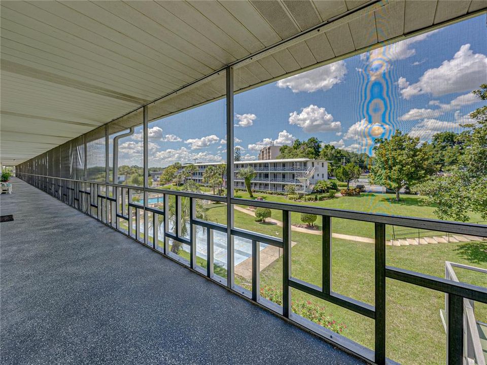 Front balcony screened porch