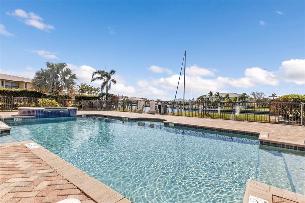 Spacious resort style pool