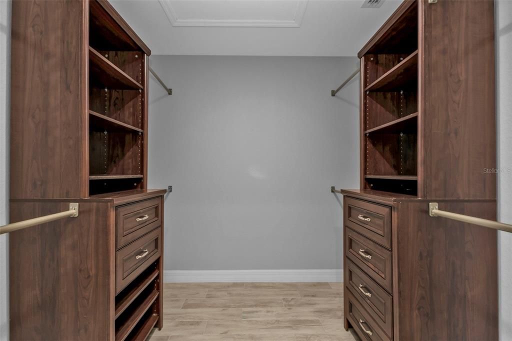 Primary Closet with great upgrades