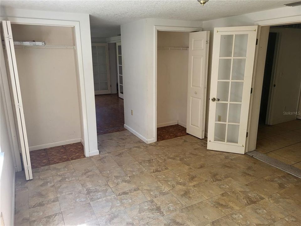 Bedroom 3 Closets