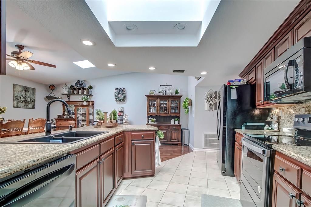 entrance into kitchen from living room