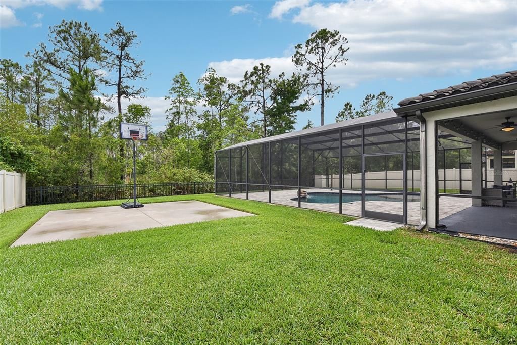 LARGE, SPACIOUS FENCED IN YARD WITH NO REAR NEIGHBORS