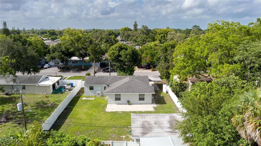 VIEW OF BACKYARD