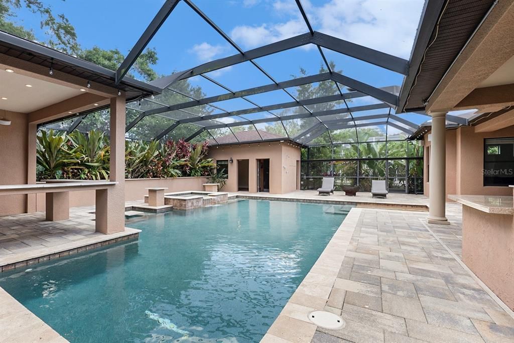 Pool Area with Guest House