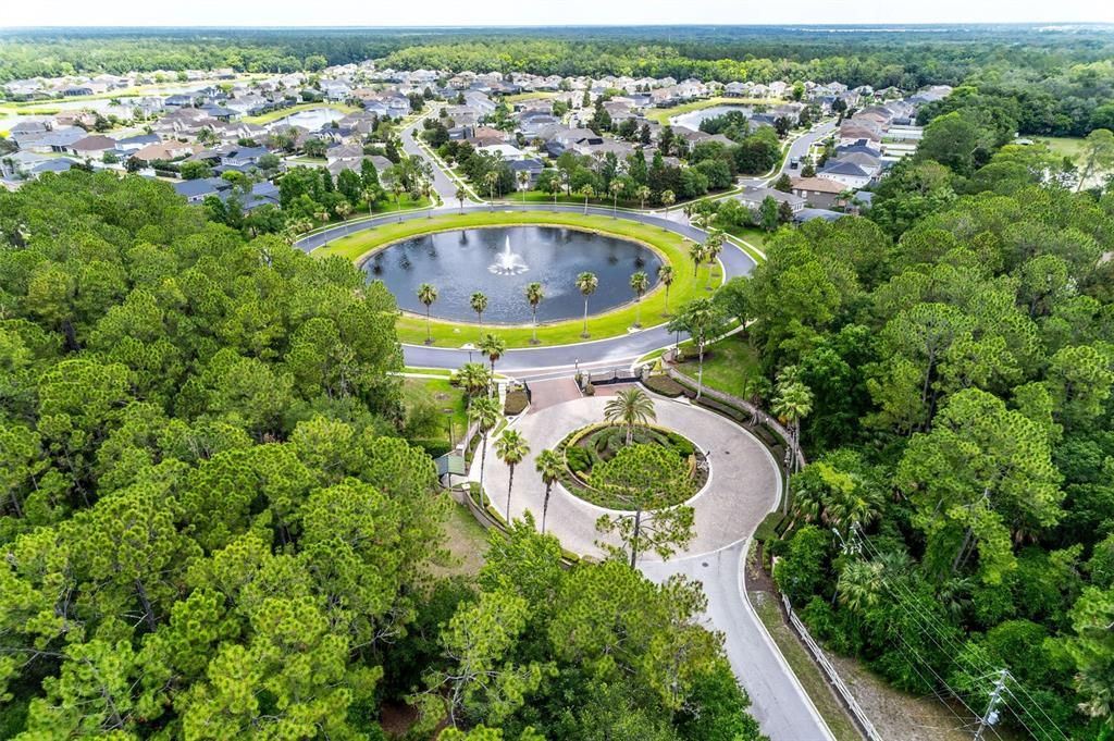 community is filled with fountains and ponds