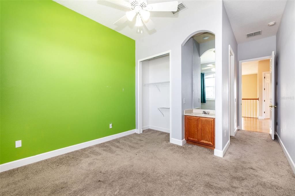 Bedroom 3 with private vanity