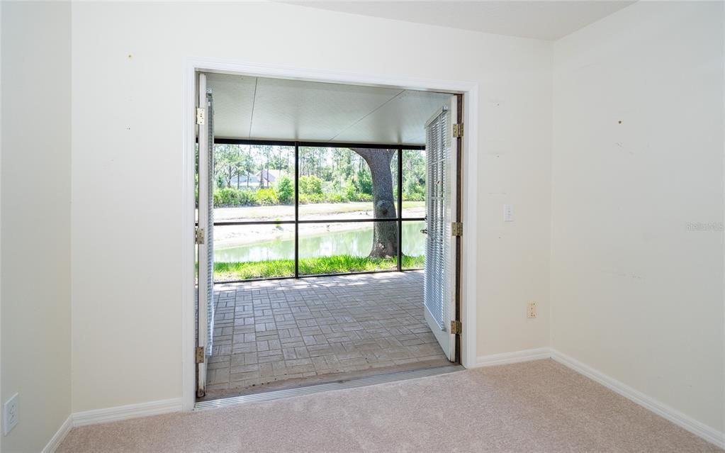 2nd Bedroom with French doors to back Lanai