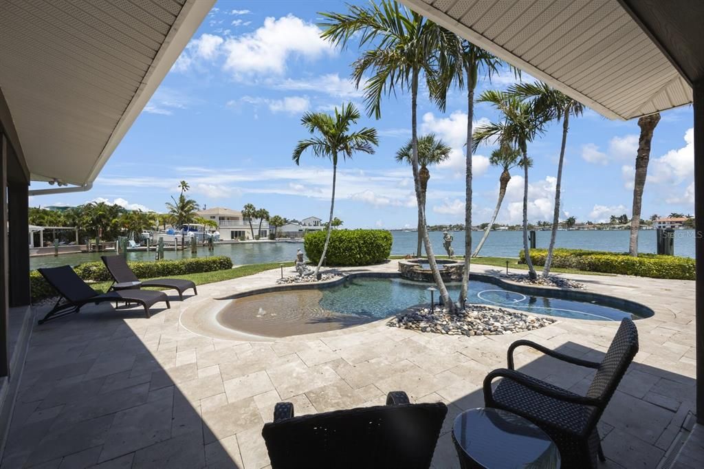 Patio and pool