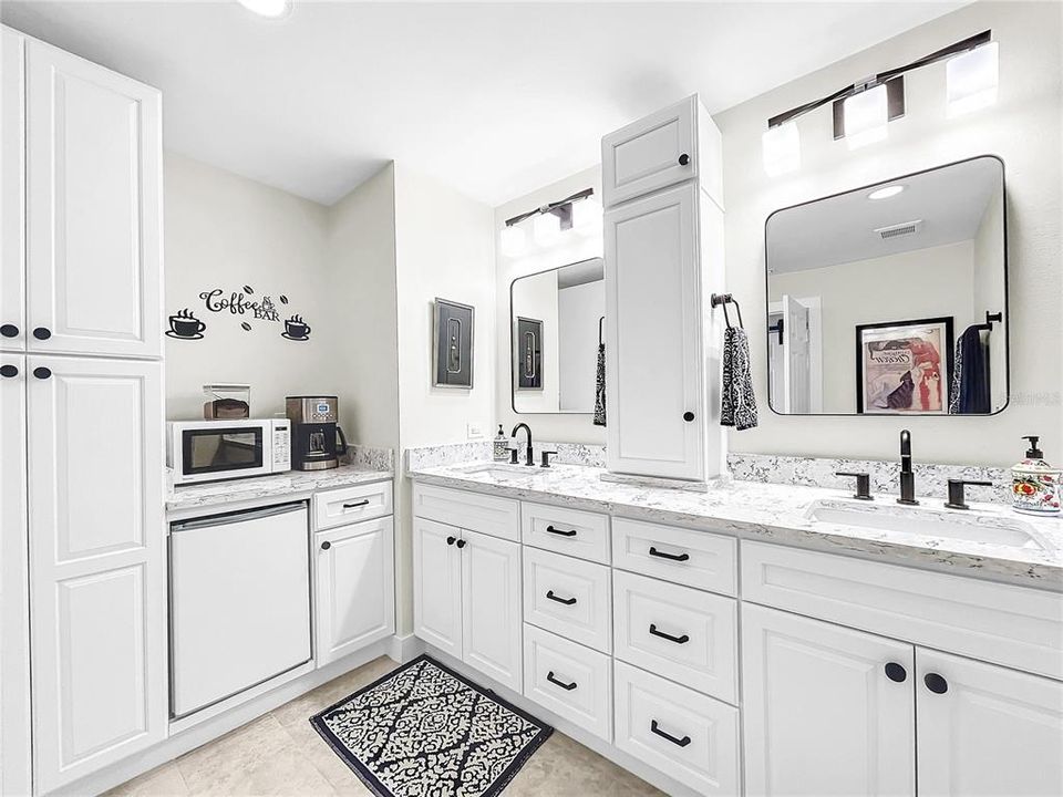 Master Bath with Coffee station