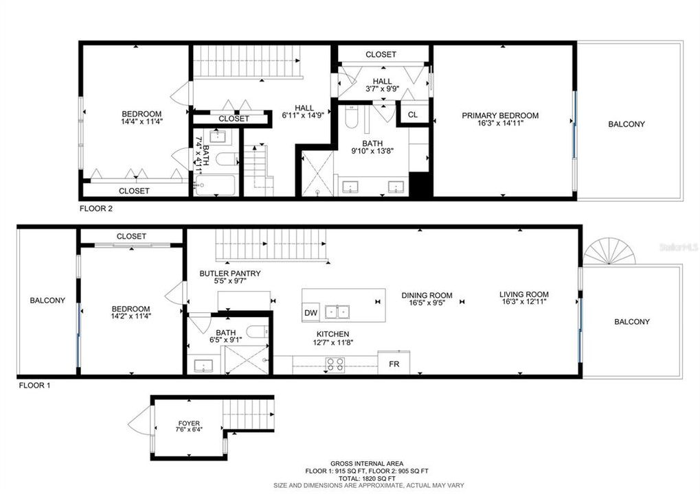 Под контрактом: $985,000 (3 спален, 3 ванн, 1820 Квадратных фут)