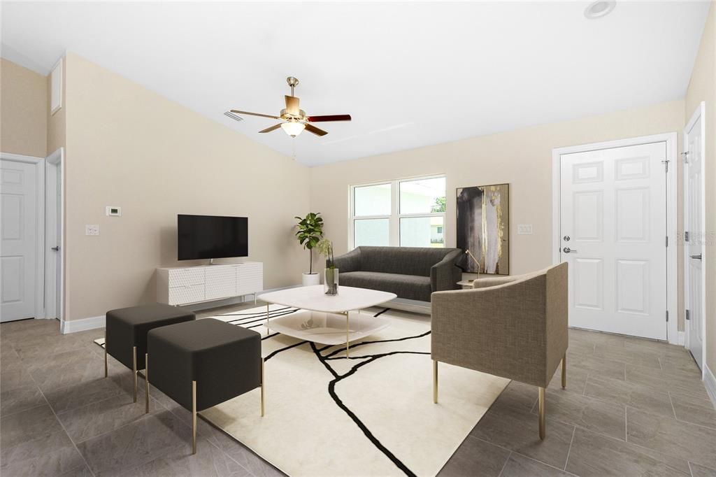 Virtually staged. Photos are of a home with the same floor plan and similar finishes.