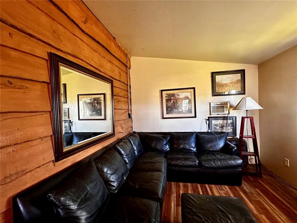 Interior of tack room converted to living quarters