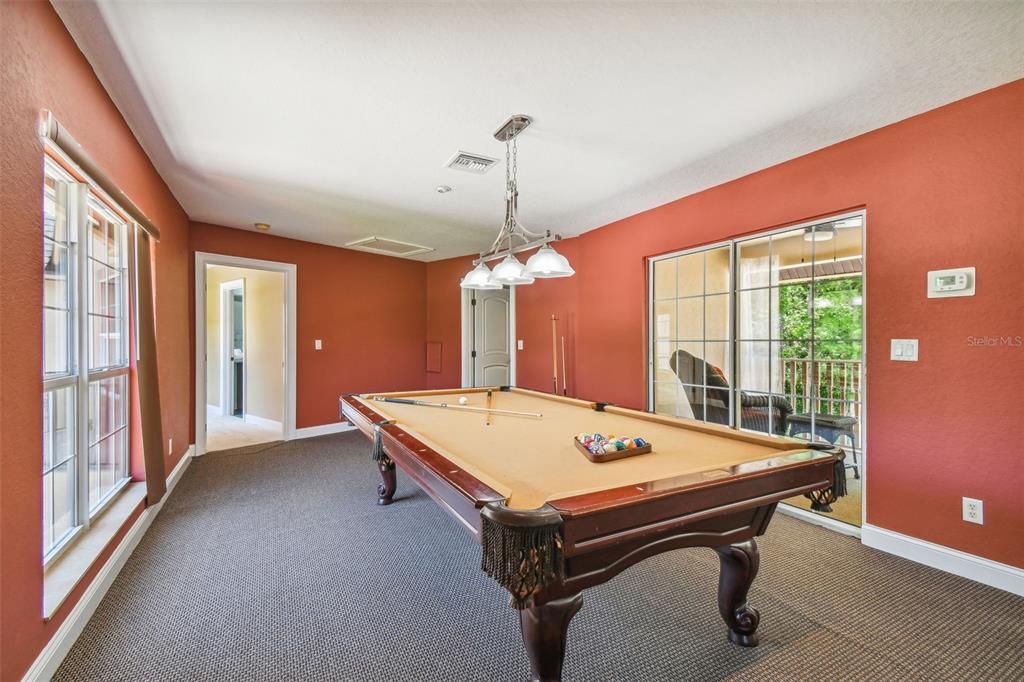 HUGE game/family room with so much space to enjoy