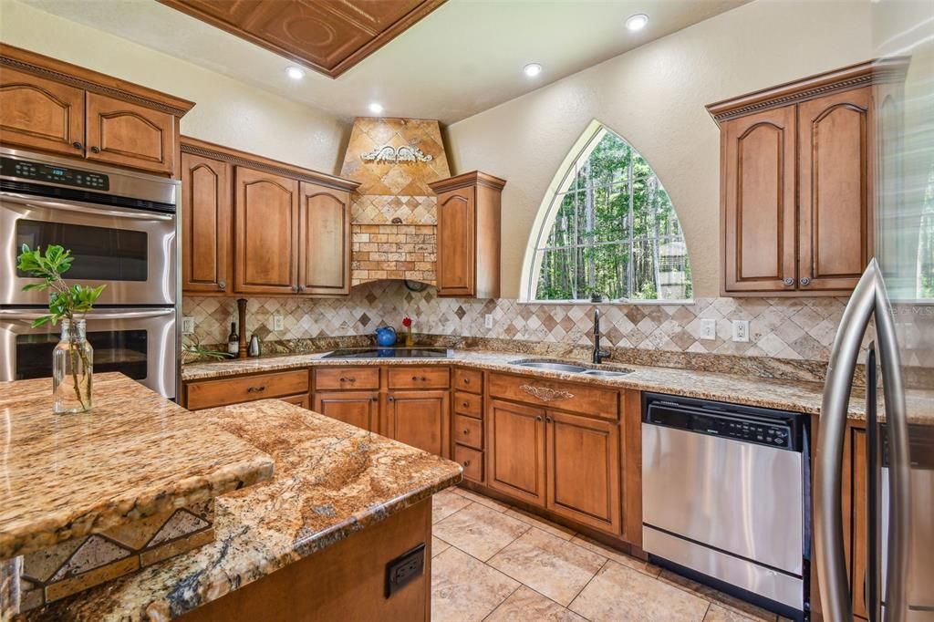 Kitchen with stainless appliances