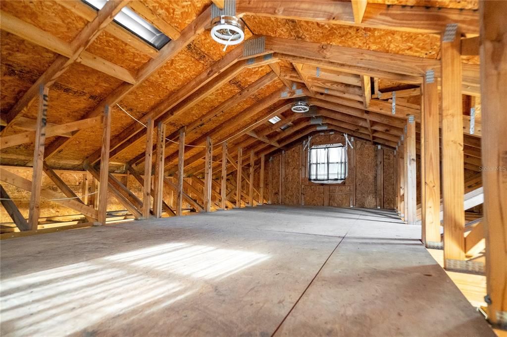 Garage - Unfinished Upstairs