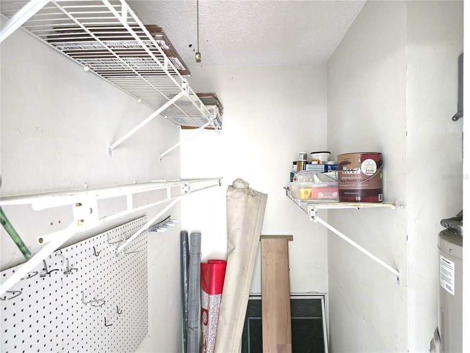 Additional closet space or storage area