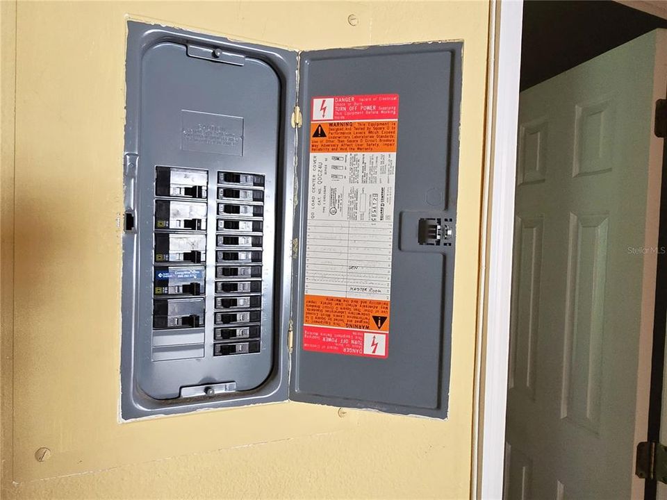 Electrical panel In Hallway
