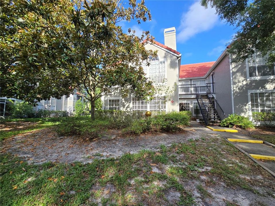 Front yard of the unit