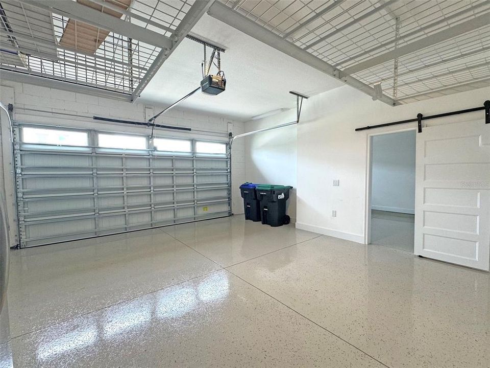 Epoxy Garage flooring, two car side