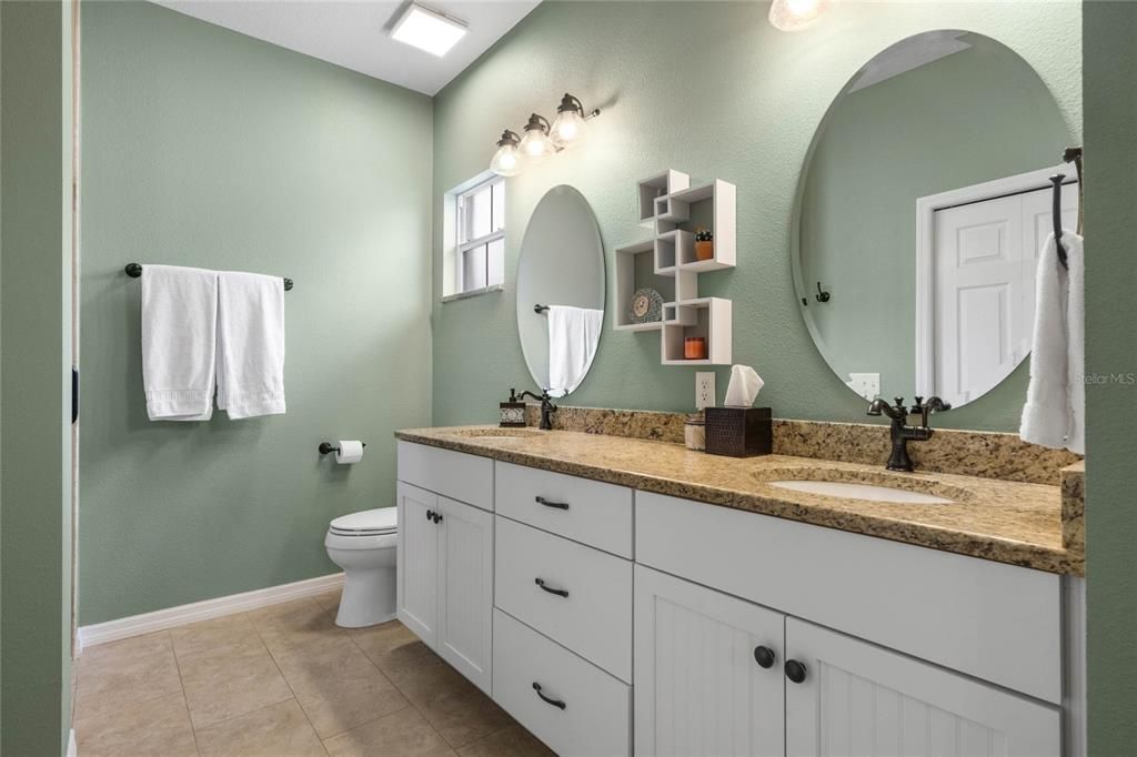 Dual Sinks, Comfort Height Vanity & Toilet