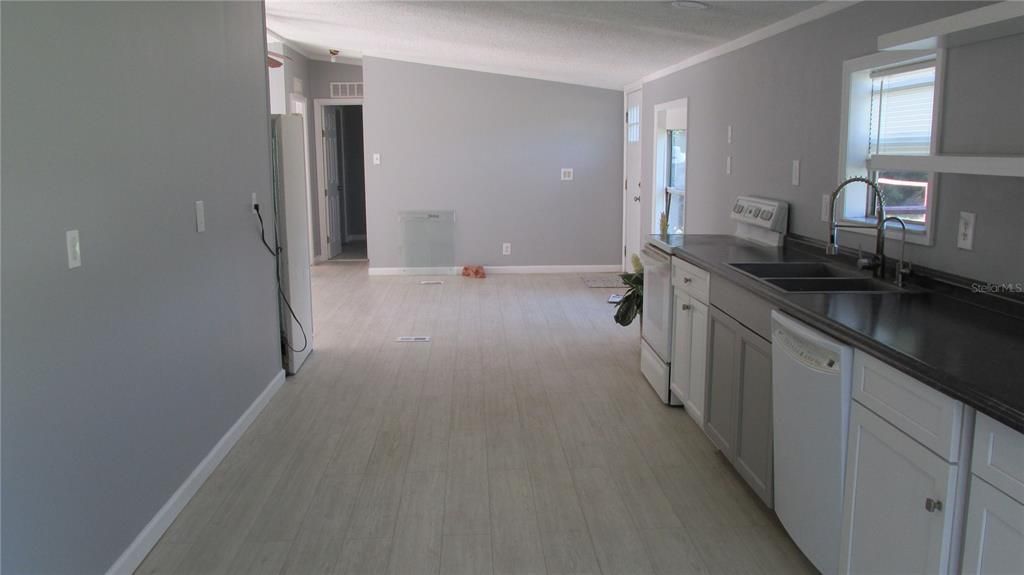 Kitchen looking toward front door