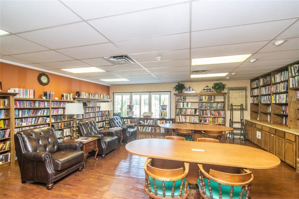 Library and game room